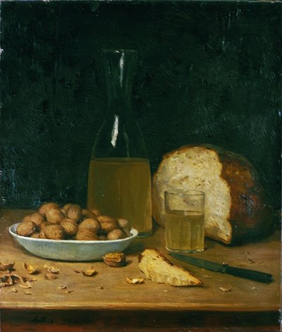 Vin Blanc Nouveau et Noix - Albert Anker